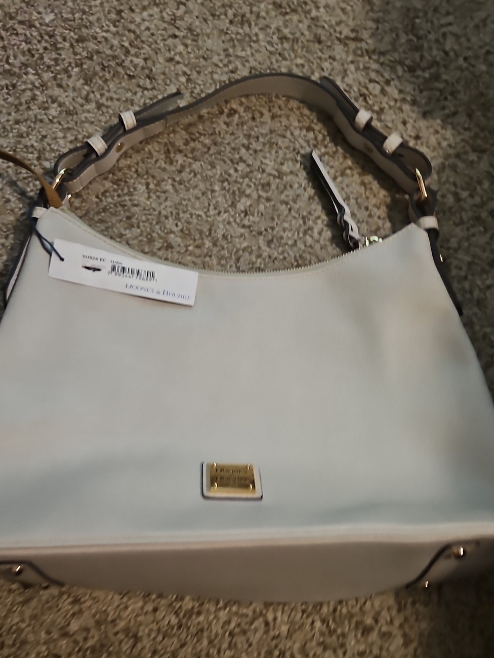 Hand Bag Dooney & Bourke Cream and Brown Shoulder Bag